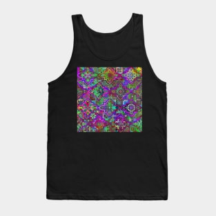 Bohemian hippie boho tie dye design Tank Top